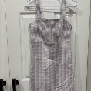 Hollister Black and White Ruched Sheath Mini Dress